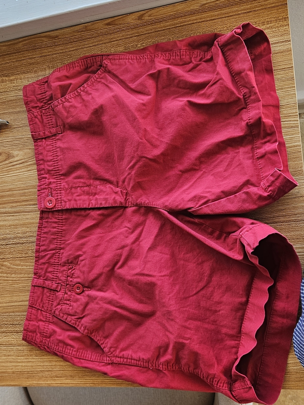 Faded Glory Women's Bright Red Cotton Shorts Size 14